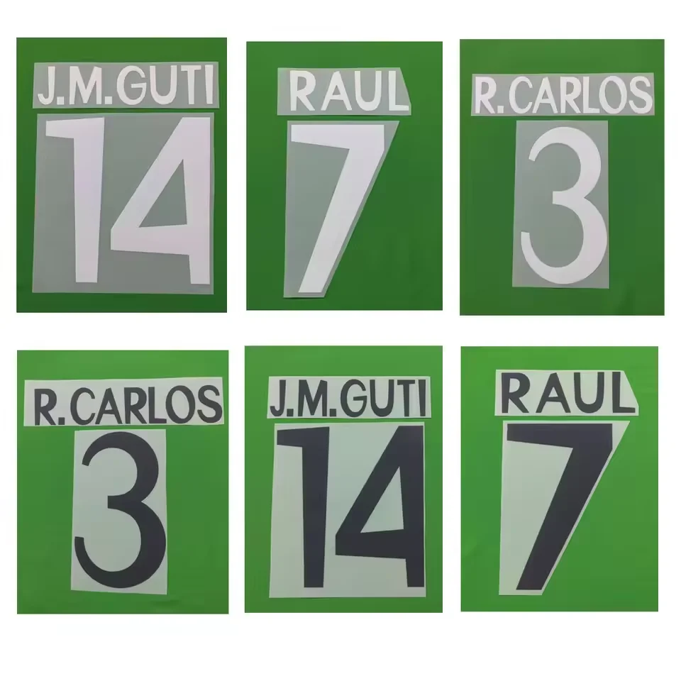 1999-2000 Retro Nameset Customize Any name and number DIY Printing Soccer Patch Badge
1999-2000 Retro Nameset Customize Any name and number DIY Printing Soccer Patch Badge