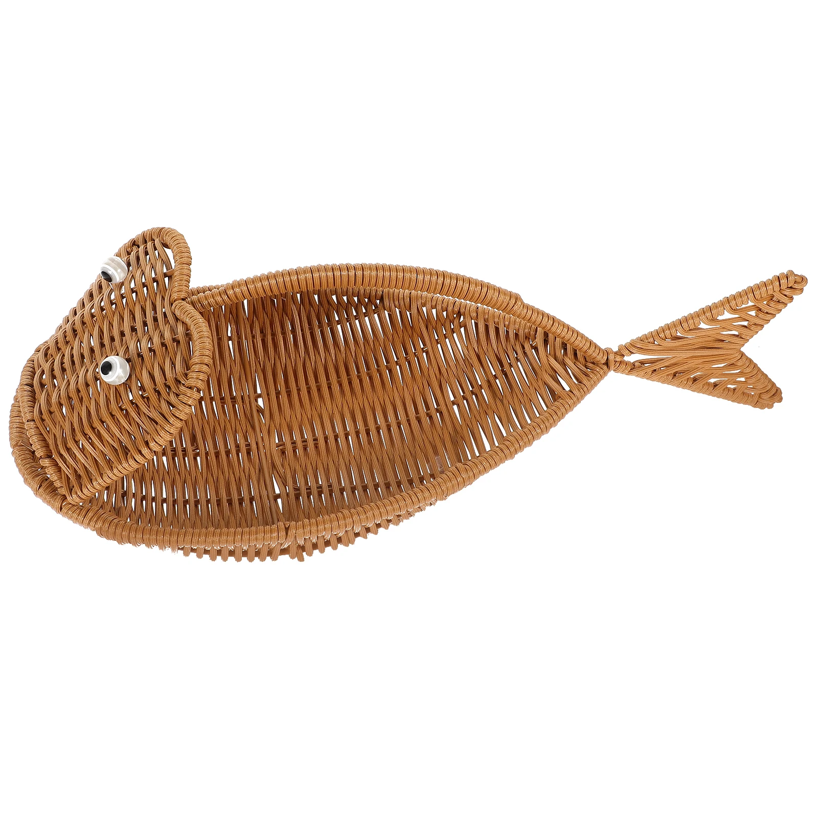Fish shaped Basket Small Imitation Rattan Woven Storage Imitation Rattan Bread Container Tray Kitchen Home Decor Bread Container
Fish shaped Basket Small Imitation Rattan Woven Storage Imitation Rattan Bread Container Tray Kitchen Home Decor Bread Container