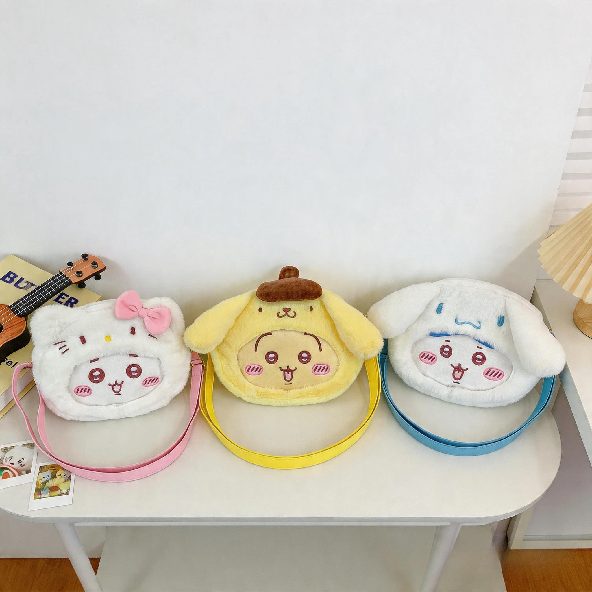 Kawaii jiyi Usagi Hachiware SANRIO Plush Crossbody Bag Cute Transformed Soft Plush Bag Fashion Backpack Handbag Gift
Kawaii jiyi Usagi Hachiware SANRIO Plush Crossbody Bag Cute Transformed Soft Plush Bag Fashion Backpack Handbag Gift