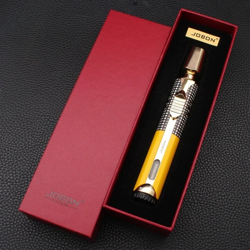JOBON New Metal 3 Flame Windproof Jet Blue Flame Butane Gas Torch Lighter Visible Gas Window Outdoor BBQ Kitchen Cigar Lighters
JOBON New Metal 3 Flame Windproof Jet Blue Flame Butane Gas Torch Lighter Visible Gas Window Outdoor BBQ Kitchen Cigar Lighters