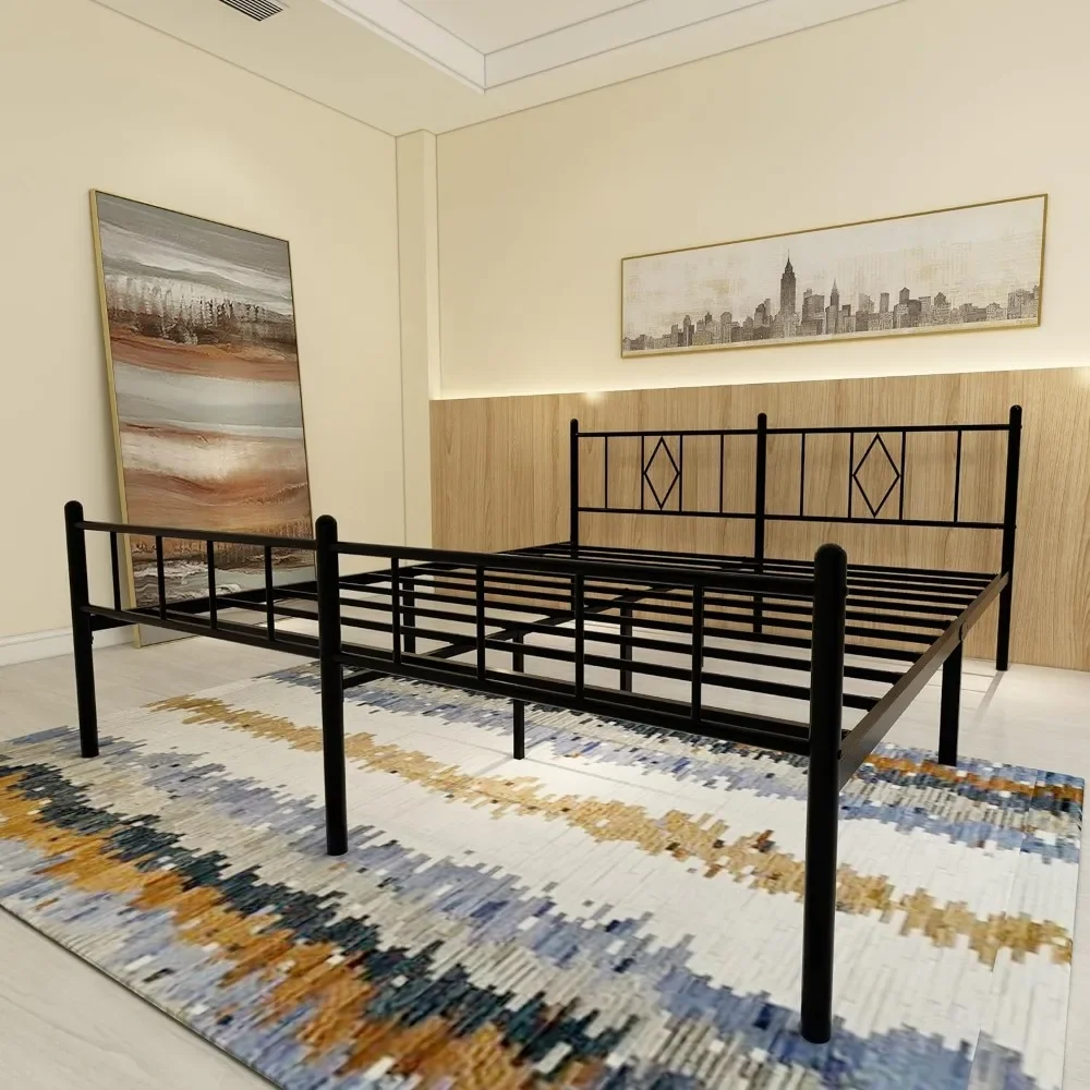 14in High Beds Frame Full Size with Headboard Footboard,Heavy Duty Metal Platform Bed Frame,No Box Spring Needed,Non-Slip,Black
14in High Beds Frame Full Size with Headboard Footboard,Heavy Duty Metal Platform Bed Frame,No Box Spring Needed,Non-Slip,Black