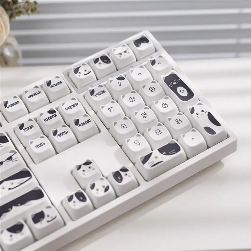Черно-белый котенок keycap cat-образная Мао высота PBT милый MAC Сублимация HI75 HI8 F99 104 F87
Черно-белый котенок keycap cat-образная Мао высота PBT милый MAC Сублимация HI75 HI8 F99 104 F87