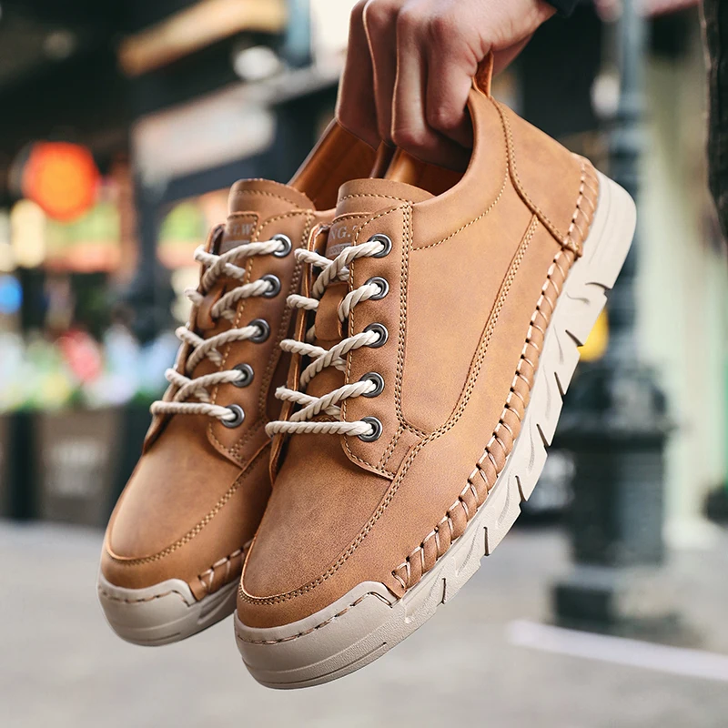 2025 Classic Versatile Men's Casual Shoes Leather Lace-Up Non-Slip Thick Sole Comfortable Breathable Lightweight Fashion Loafers
2025 Classic Versatile Men's Casual Shoes Leather Lace-Up Non-Slip Thick Sole Comfortable Breathable Lightweight Fashion Loafers