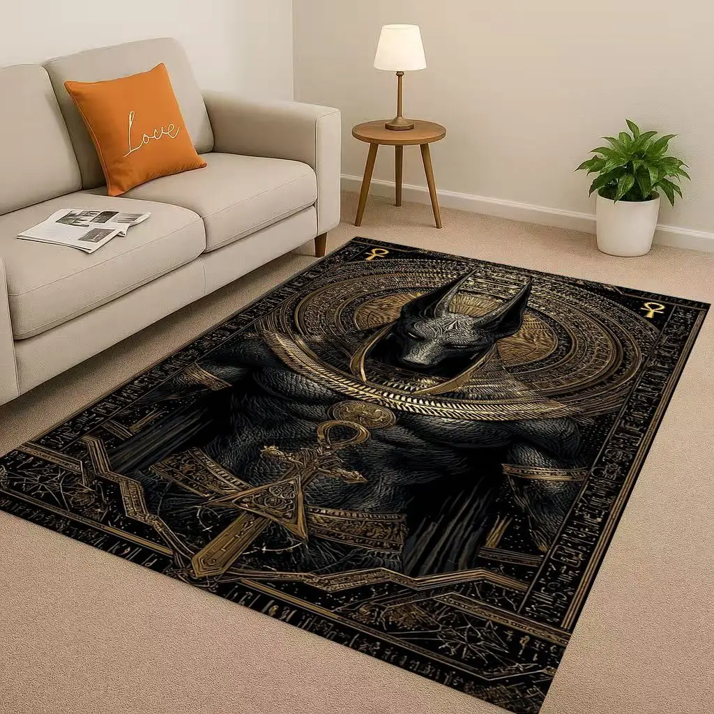 Dead God Anubis Pharaoh Ancient Egypt Cartoon Living Room Non-Slip Area Rug Carpet for Bedroom Playroom Sofa,Home Decor Doormat
Dead God Anubis Pharaoh Ancient Egypt Cartoon Living Room Non-Slip Area Rug Carpet for Bedroom Playroom Sofa,Home Decor Doormat