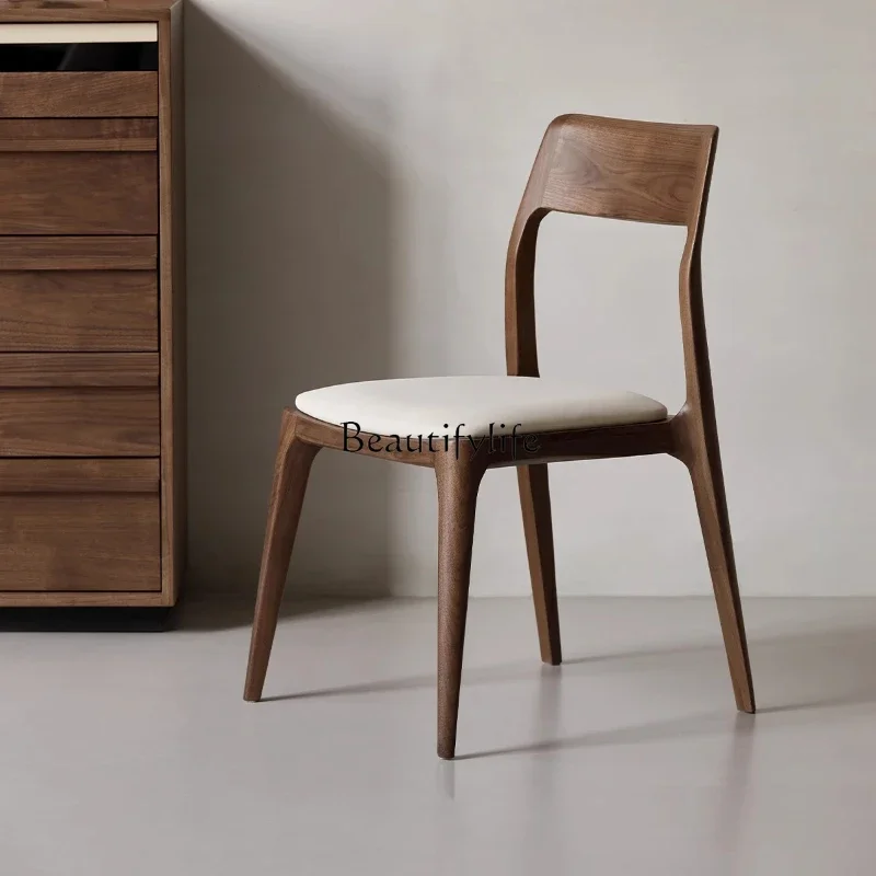 ls 04Solid wood dining chair North American black walnut Nordic restaurant home leisure chair soft bag
ls 04Solid wood dining chair North American black walnut Nordic restaurant home leisure chair soft bag