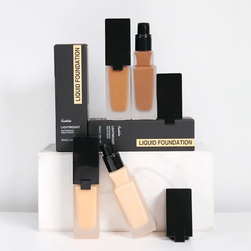 30ml Liquid Foundation Private Label Full Coverage Nature Long Lasting Waterproof Oil Control Custom Logo Makeup Black Package
30ml Liquid Foundation Private Label Full Coverage Nature Long Lasting Waterproof Oil Control Custom Logo Makeup Black Package