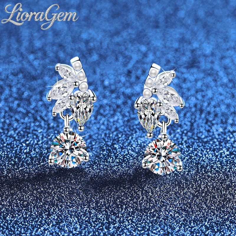 LioraGem Personalized Moissanite Pendant Earrings, Versatile and Sophisticated Moissanite Leaf Earrings Platinum PT950 Stamp
LioraGem Personalized Moissanite Pendant Earrings, Versatile and Sophisticated Moissanite Leaf Earrings Platinum PT950 Stamp