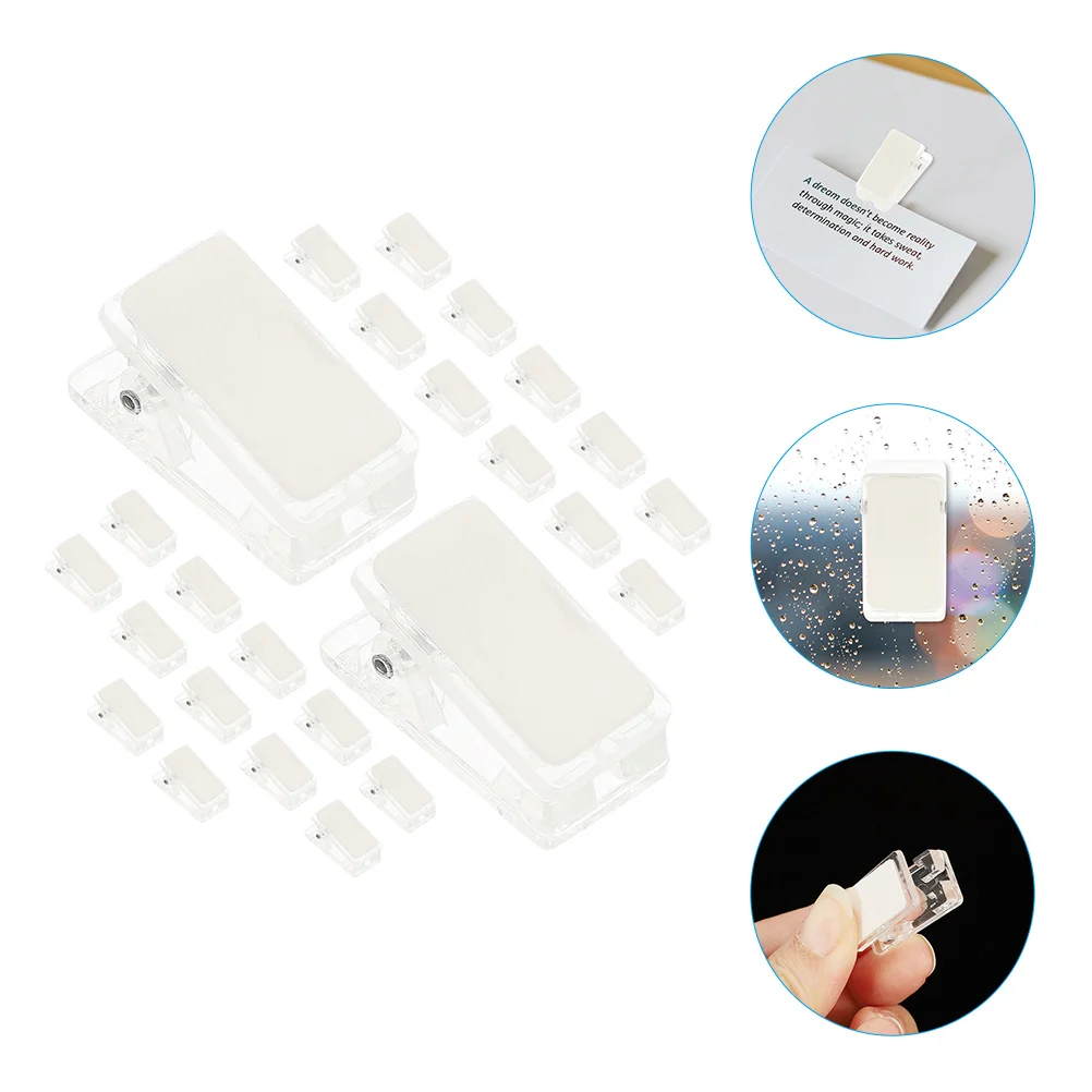 35pcs Self Adhesive Transparent Acrylic ID Badge Holders Spring Clips Plastic Card Clamps for Office Wall Exhibitions
35pcs Self Adhesive Transparent Acrylic ID Badge Holders Spring Clips Plastic Card Clamps for Office Wall Exhibitions