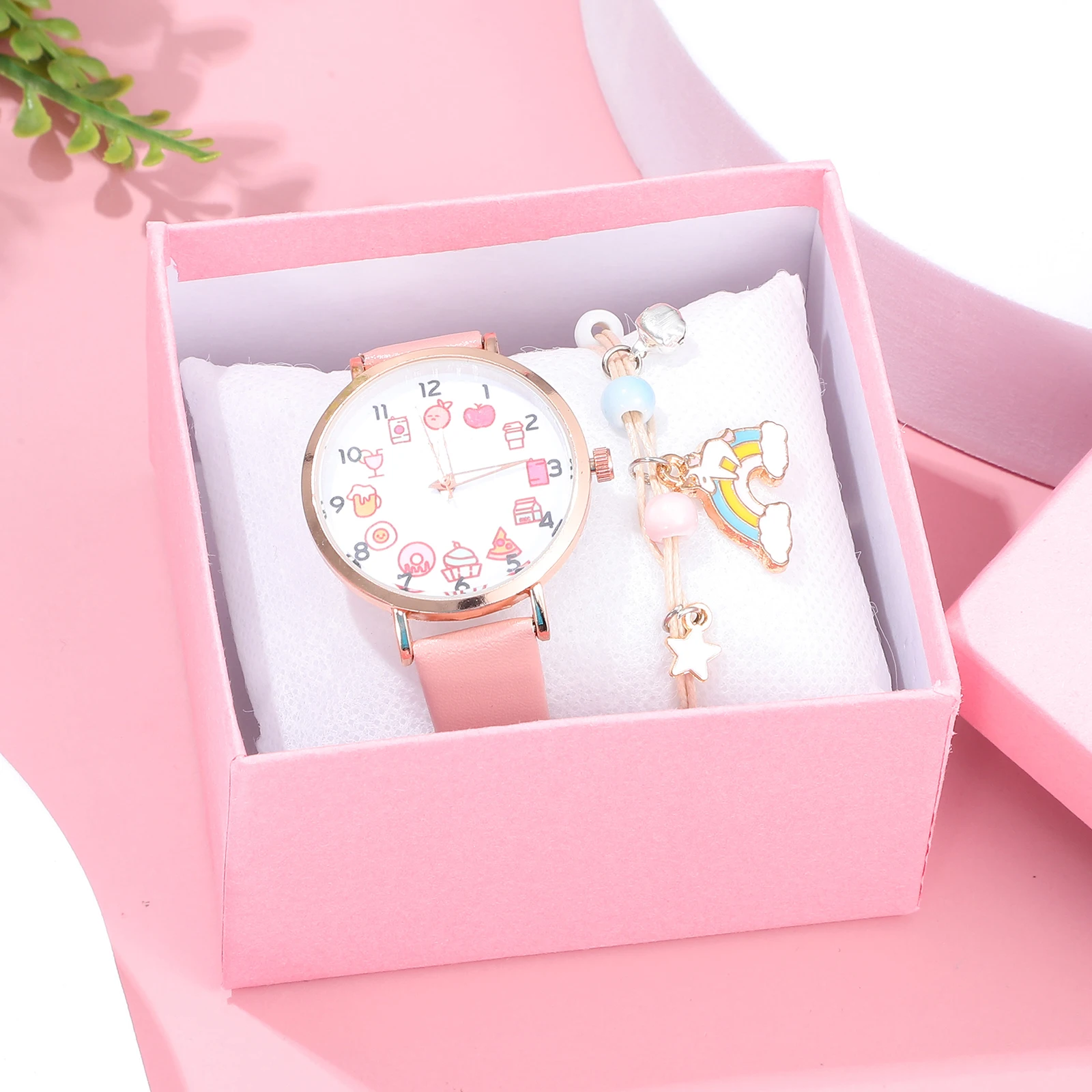 Kids Cartoon Watch Girls Quartz Watch Delicate Bracelet Children'S Birthday Gift Toddler Watches Stylish Timekeeping Beads
Kids Cartoon Watch Girls Quartz Watch Delicate Bracelet Children'S Birthday Gift Toddler Watches Stylish Timekeeping Beads