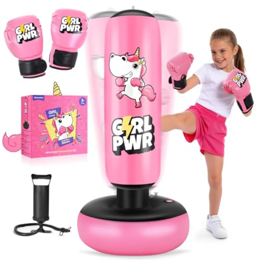 Iatable Punching Bag, 66" Iatable Boxing Bag for with Boxing Gloves for 3-12 Girls, Stable Boxing Set for Practicing Karate, Ta
Iatable Punching Bag, 66" Iatable Boxing Bag for with Boxing Gloves for 3-12 Girls, Stable Boxing Set for Practicing Karate, Ta