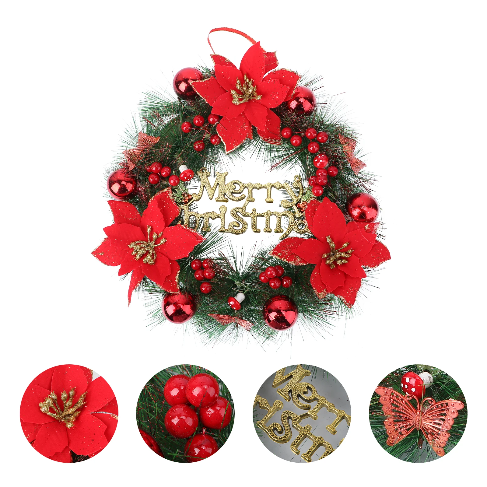 Garland Decorations Christmas Wreath Xmas Wreaths for Doors Ornaments Hanging Outdoor
Garland Decorations Christmas Wreath Xmas Wreaths for Doors Ornaments Hanging Outdoor