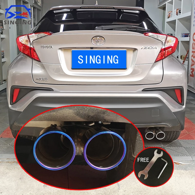 Car Stainless Steel Rear Exhaust Pipe Muffler Tail Car Accessories auto parts decoration for Toyota CHR C-HR 2017-2020 AX10 AX50
Car Stainless Steel Rear Exhaust Pipe Muffler Tail Car Accessories auto parts decoration for Toyota CHR C-HR 2017-2020 AX10 AX50