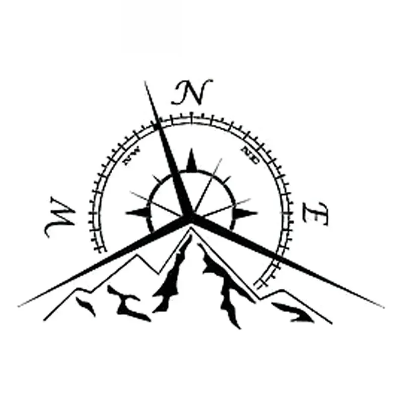 Nautical Compass Navigation Decals High Quality Car Window Decoration Personalized Pvc Waterproof Decals Black/white, 14cm*9cm
Nautical Compass Navigation Decals High Quality Car Window Decoration Personalized Pvc Waterproof Decals Black/white, 14cm*9cm
