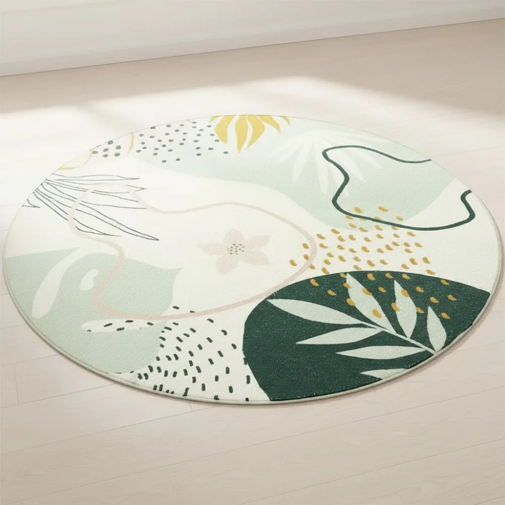 4ft Washable Non-Slip Round Area Rug - Soft Botanical Print Circle Carpet for Bedroom Dorm Kids Room
4ft Washable Non-Slip Round Area Rug - Soft Botanical Print Circle Carpet for Bedroom Dorm Kids Room