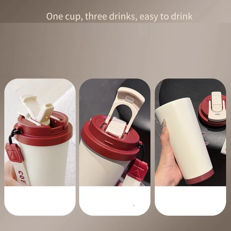 New 530ml 316stainless steel insulated cup with straw and lid coffee mug large capacity car cup
New 530ml 316stainless steel insulated cup with straw and lid coffee mug large capacity car cup