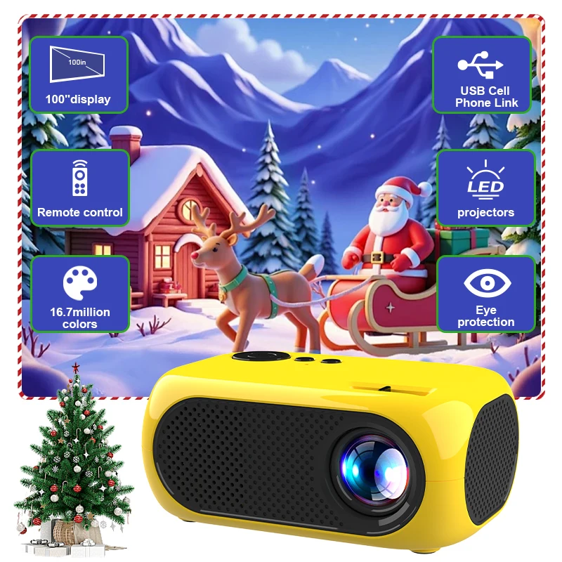 Мощный мини-проектор M24 с поддержкой 1080P, зеркальный экран мобильного телефона, Full HD, офисный домашний кинотеатр, видеопроекторы
Мощный мини-проектор M24 с поддержкой 1080P, зеркальный экран мобильного телефона, Full HD, офисный домашний кинотеатр, видеопроекторы