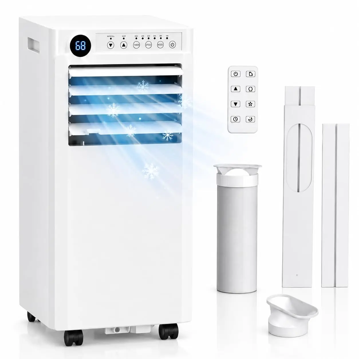 Portable Air Conditioner, Cools up to Rooms, AC Unit with Dehumidifier & Fan, Quiet Sleep Mode, Remote Control, 24H, Customized
Portable Air Conditioner, Cools up to Rooms, AC Unit with Dehumidifier & Fan, Quiet Sleep Mode, Remote Control, 24H, Customized