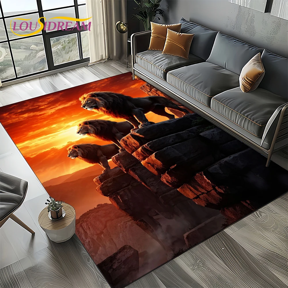 Fierce Tiger Lion Leopard Beast Animal Wildlife Cartoon Carpet Rug for Living Room Bedroom Sofa Decoration,Non-slip Floor Mat
Fierce Tiger Lion Leopard Beast Animal Wildlife Cartoon Carpet Rug for Living Room Bedroom Sofa Decoration,Non-slip Floor Mat