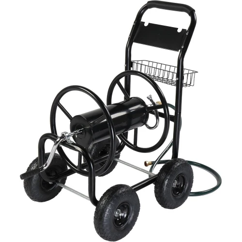 Garden Hose Cart, 4-Wheel Portable Residential Hose Cart, Hose Guide System with Storage Basket, Rust Resistant, or amily Yard,
Garden Hose Cart, 4-Wheel Portable Residential Hose Cart, Hose Guide System with Storage Basket, Rust Resistant, or amily Yard,