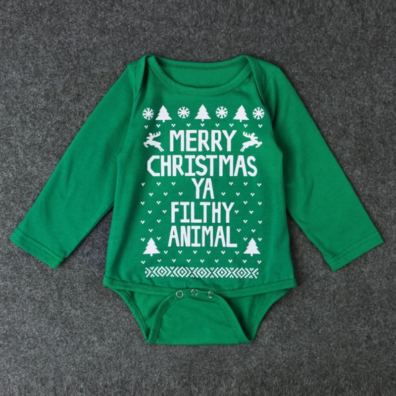 3-24M Baby Rompers Letter Print O-Neck Long Sleeve Bodysuits Infant Christmas Classic Green Costumes Playsuit Homewear Xmas Wear
3-24M Baby Rompers Letter Print O-Neck Long Sleeve Bodysuits Infant Christmas Classic Green Costumes Playsuit Homewear Xmas Wear