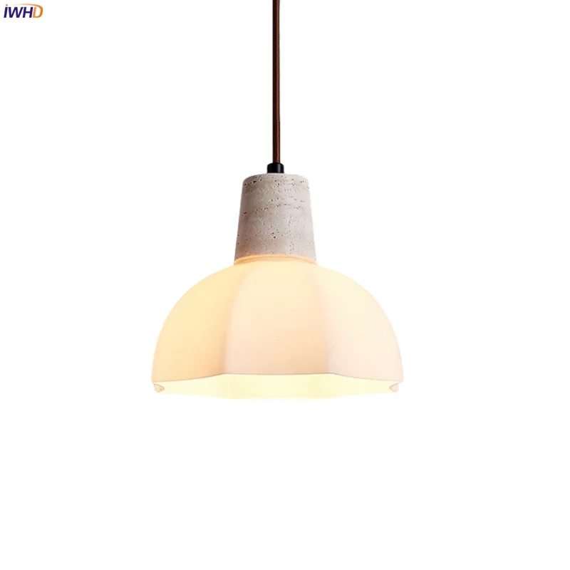 IWHD White Glass LED Pendant Lamp Nordic Interior Lighting For Living Room Dining Table Yellow Travertine Hanging Light Hanglamp
IWHD White Glass LED Pendant Lamp Nordic Interior Lighting For Living Room Dining Table Yellow Travertine Hanging Light Hanglamp