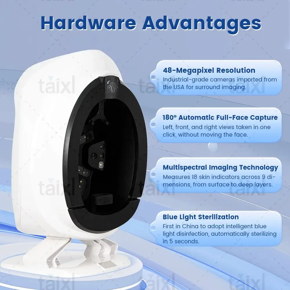3D Magic Mirror Facial Skin Analysis And Detection Device Multi Spectral Imaging Technology Deep Facial Digital Skin Analyzer
3D Magic Mirror Facial Skin Analysis And Detection Device Multi Spectral Imaging Technology Deep Facial Digital Skin Analyzer