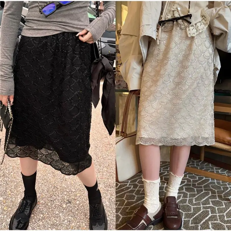 Slimming Effect Fish Scale Embroidery Heavy Beading Mid-Length Elastic Waist Half Skirt Women's Fashion Spring Summer New Arr...
Slimming Effect Fish Scale Embroidery Heavy Beading Mid-Length Elastic Waist Half Skirt Women's Fashion Spring Summer New Arr...