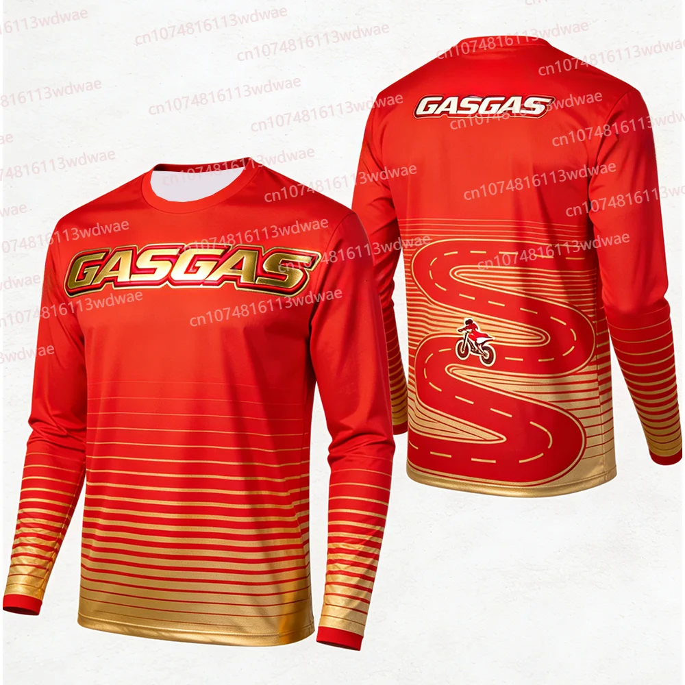 GASGAS Long Sleeve Motocross Jersey Quick Dry Breathable Dirt Bike Racing Shirt MX Gear for Enduro Riders Motorsport Enthusiasts
GASGAS Long Sleeve Motocross Jersey Quick Dry Breathable Dirt Bike Racing Shirt MX Gear for Enduro Riders Motorsport Enthusiasts