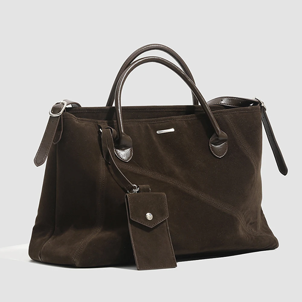 2025 New Vintage Suede Briefcase Trendy Versatile Tote Bag Convertible Handbag with Adjustable Strap for Shoulder Crossbody Wear
2025 New Vintage Suede Briefcase Trendy Versatile Tote Bag Convertible Handbag with Adjustable Strap for Shoulder Crossbody Wear