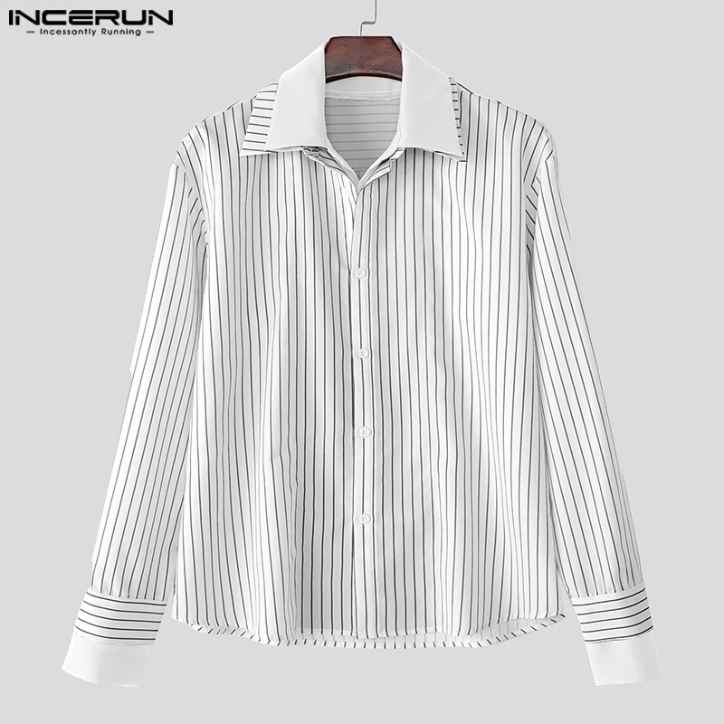 INCERUN Men Shirt Striped Patchwork Lapel Long Sleeve Loose Men Clothing Streetwear 2025 Fashion Casual Male Shirts Korean Style
INCERUN Men Shirt Striped Patchwork Lapel Long Sleeve Loose Men Clothing Streetwear 2025 Fashion Casual Male Shirts Korean Style