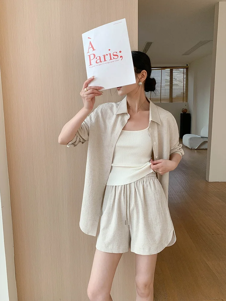 JWUNIQUE Summer Thin Long Sleeve O-Neck Set Women's Wide Leg Short Pants Skirt Fashion Outfit Lightweight Breathable
JWUNIQUE Summer Thin Long Sleeve O-Neck Set Women's Wide Leg Short Pants Skirt Fashion Outfit Lightweight Breathable