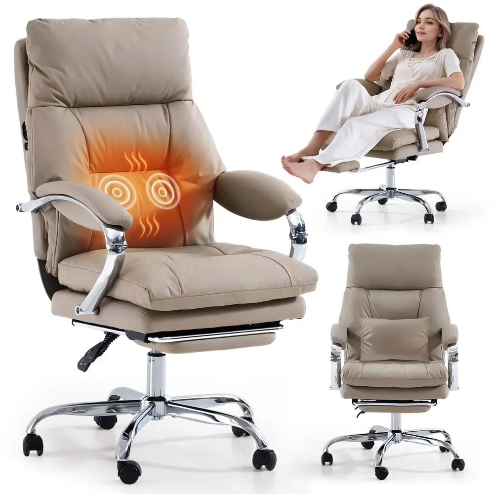 Office Chair with Foot Rest, Ergonomic Executive Office Chair with Arms, Reclining High Back PU Leather Comfy Swivel Computer D
Office Chair with Foot Rest, Ergonomic Executive Office Chair with Arms, Reclining High Back PU Leather Comfy Swivel Computer D