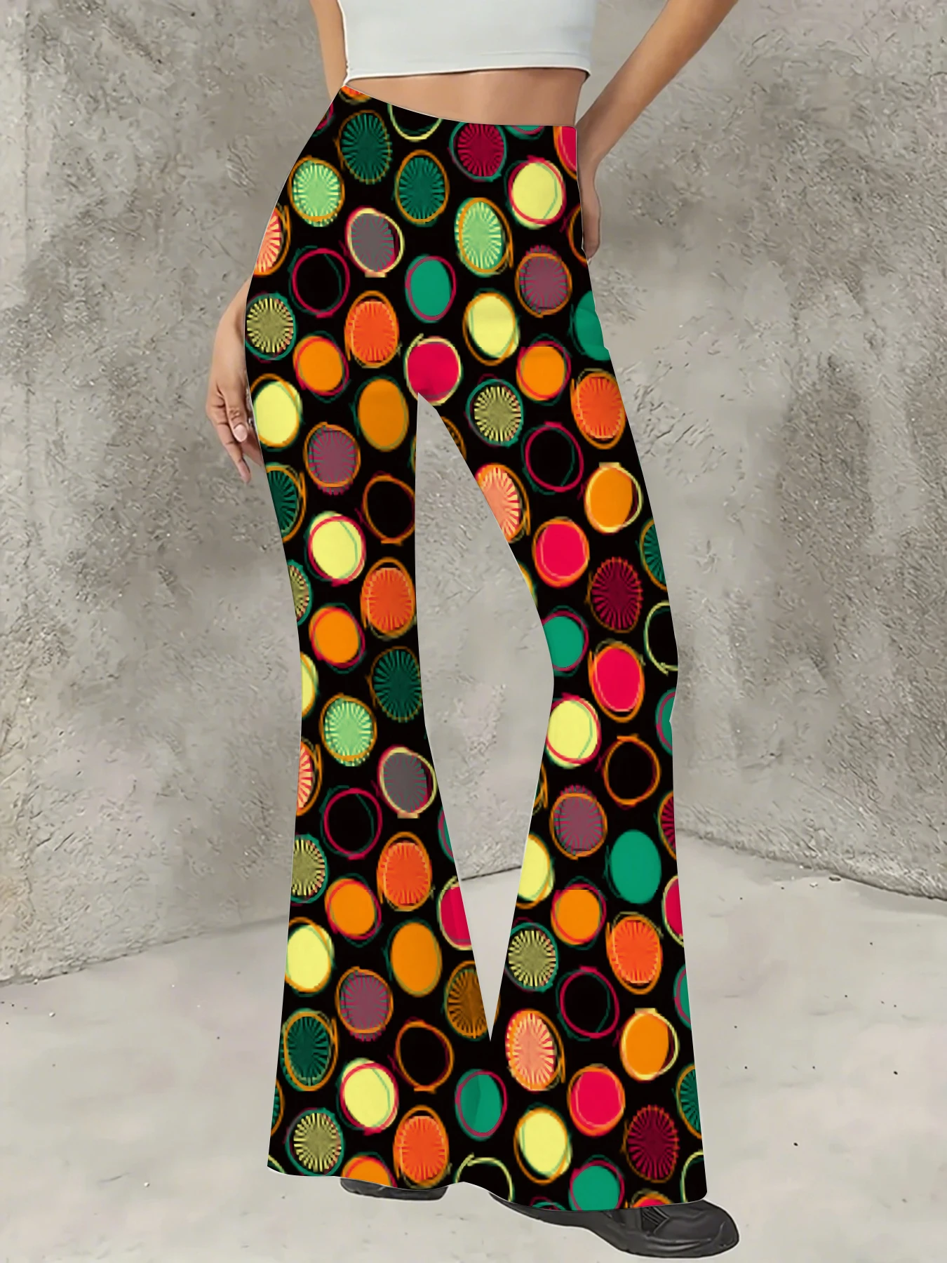Women's All-Over Print Flared Leggings Stretchy High Waist Bell Bottom Pants
Women's All-Over Print Flared Leggings Stretchy High Waist Bell Bottom Pants