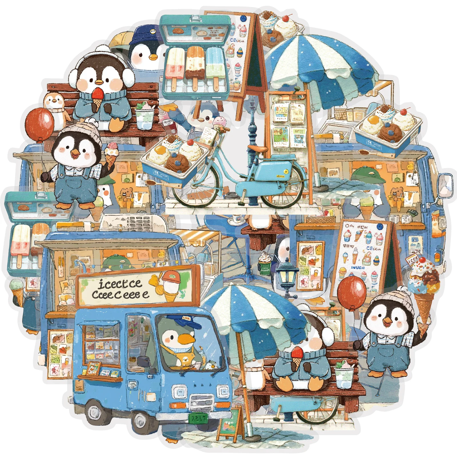 Etori Life 15Pcs Cute Penguin and His Convenience Store Pattern Stickers for Laptops, Suitcases, Photo Albums, Water Bottles, Guitars, Office Decoration Accessories, Handmade Scrapbooking Supplies, DIY Crafts, Art Aesthetics, Irregular High-Quality Sticke
Etori Life 15Pcs Cute Penguin and His Convenience Store Pattern Stickers for Laptops, Suitcases, Photo Albums, Water Bottles, Guitars, Office Decoration Accessories, Handmade Scrapbooking Supplies, DIY Crafts, Art Aesthetics, Irregular High-Quality Sticke