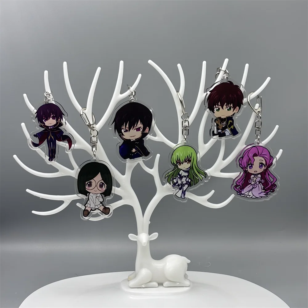 6CM Anime Geass Acrylic Keychain Model Cosplay Charm Characters Ornament Accessories Goods Collection Gifts
6CM Anime Geass Acrylic Keychain Model Cosplay Charm Characters Ornament Accessories Goods Collection Gifts