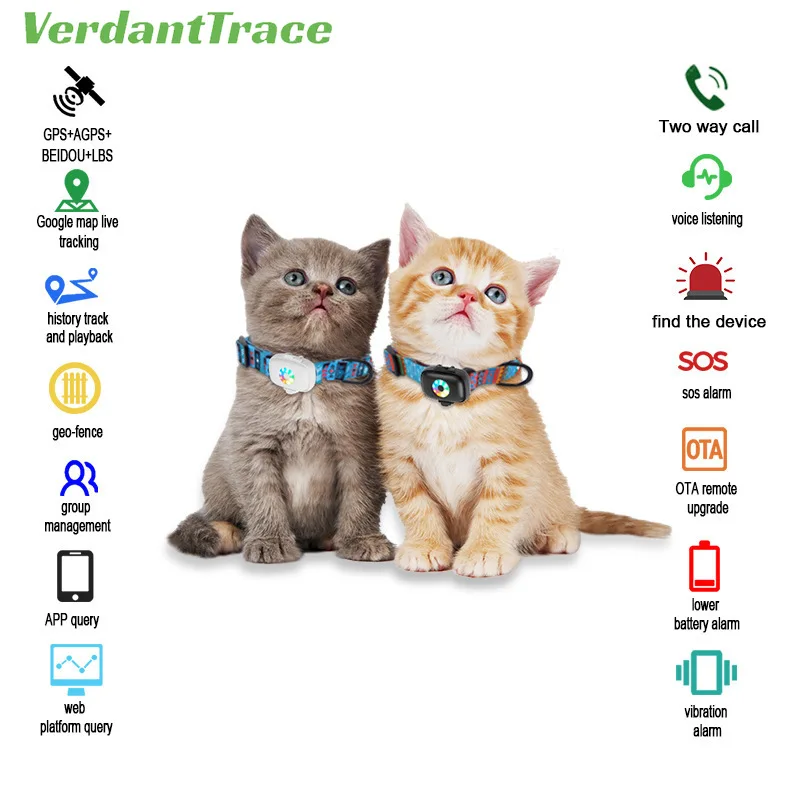 VerdantTrace 4G Pet GPS Tracker Waterproof Dog Cat Collar Two Way Call Animal Locator Geo-Fence SOS Alarm Voice Tracking FreeAPP
VerdantTrace 4G Pet GPS Tracker Waterproof Dog Cat Collar Two Way Call Animal Locator Geo-Fence SOS Alarm Voice Tracking FreeAPP