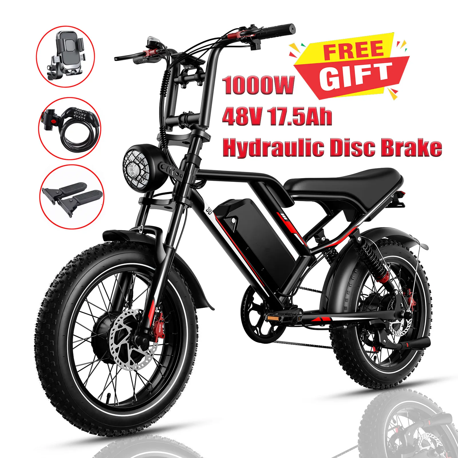 Электровелосипед Netherlands V20 V8 S8 250W, городской, 48V 17.5Ah, с двойной амортизацией, 20-дюймовые широкие шины
Электровелосипед Netherlands V20 V8 S8 250W, городской, 48V 17.5Ah, с двойной амортизацией, 20-дюймовые широкие шины