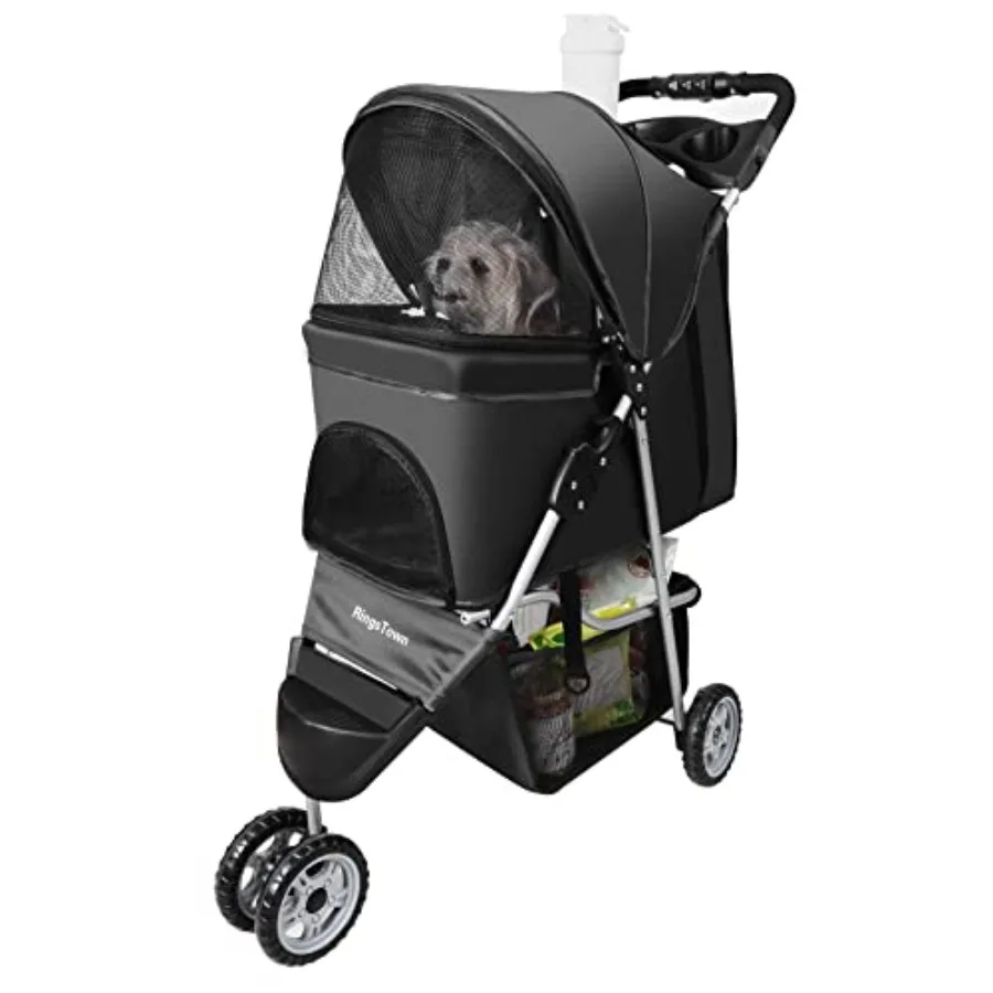 Pet Strollers for Small Medium Dogs and Cats 3-Wheel Dog Stroller Folding Flexible Easy to Carry for Jogger Jogging Walking Tra
Pet Strollers for Small Medium Dogs and Cats 3-Wheel Dog Stroller Folding Flexible Easy to Carry for Jogger Jogging Walking Tra