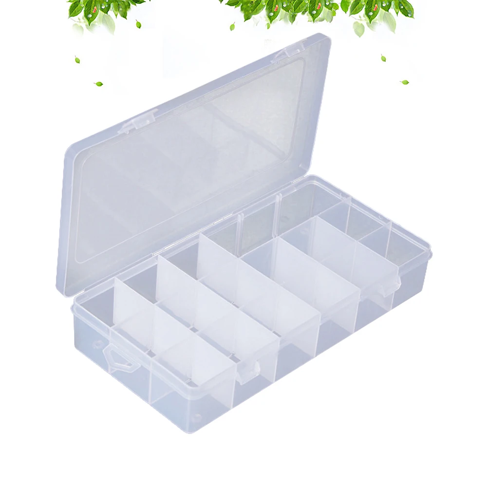 18 Grids Plastic Storage Box for Jewelry Organizer Clear Container Travel Beads Rings Earrings Small Tool Kit House Office Clean
18 Grids Plastic Storage Box for Jewelry Organizer Clear Container Travel Beads Rings Earrings Small Tool Kit House Office Clean
