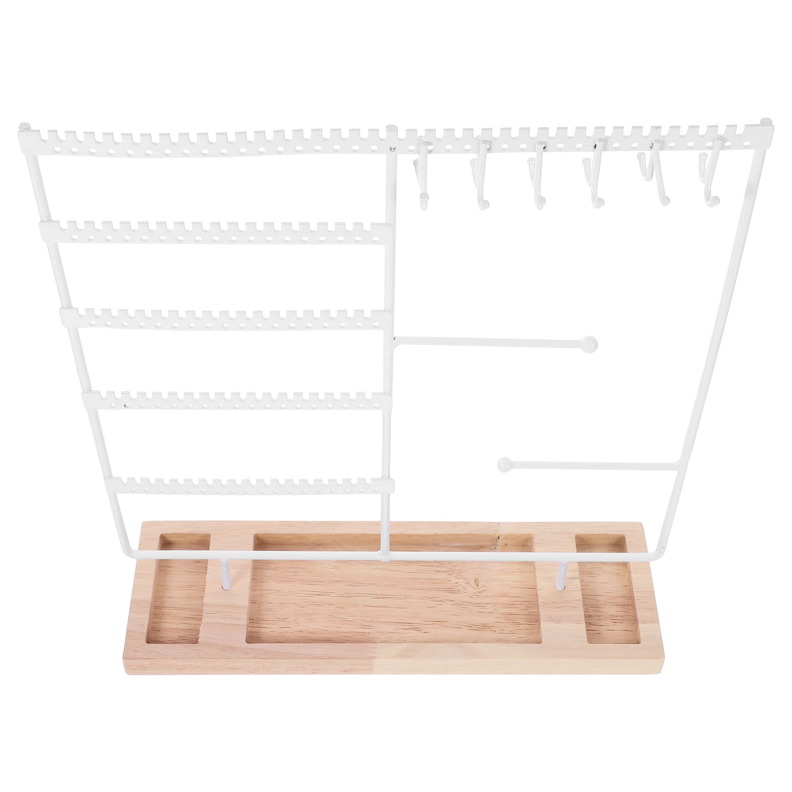 Earring Display Jewelry Storage ganizer Jewelry ganizer Rack Wood Base Black Necklace Holder Storage Solution
Earring Display Jewelry Storage ganizer Jewelry ganizer Rack Wood Base Black Necklace Holder Storage Solution