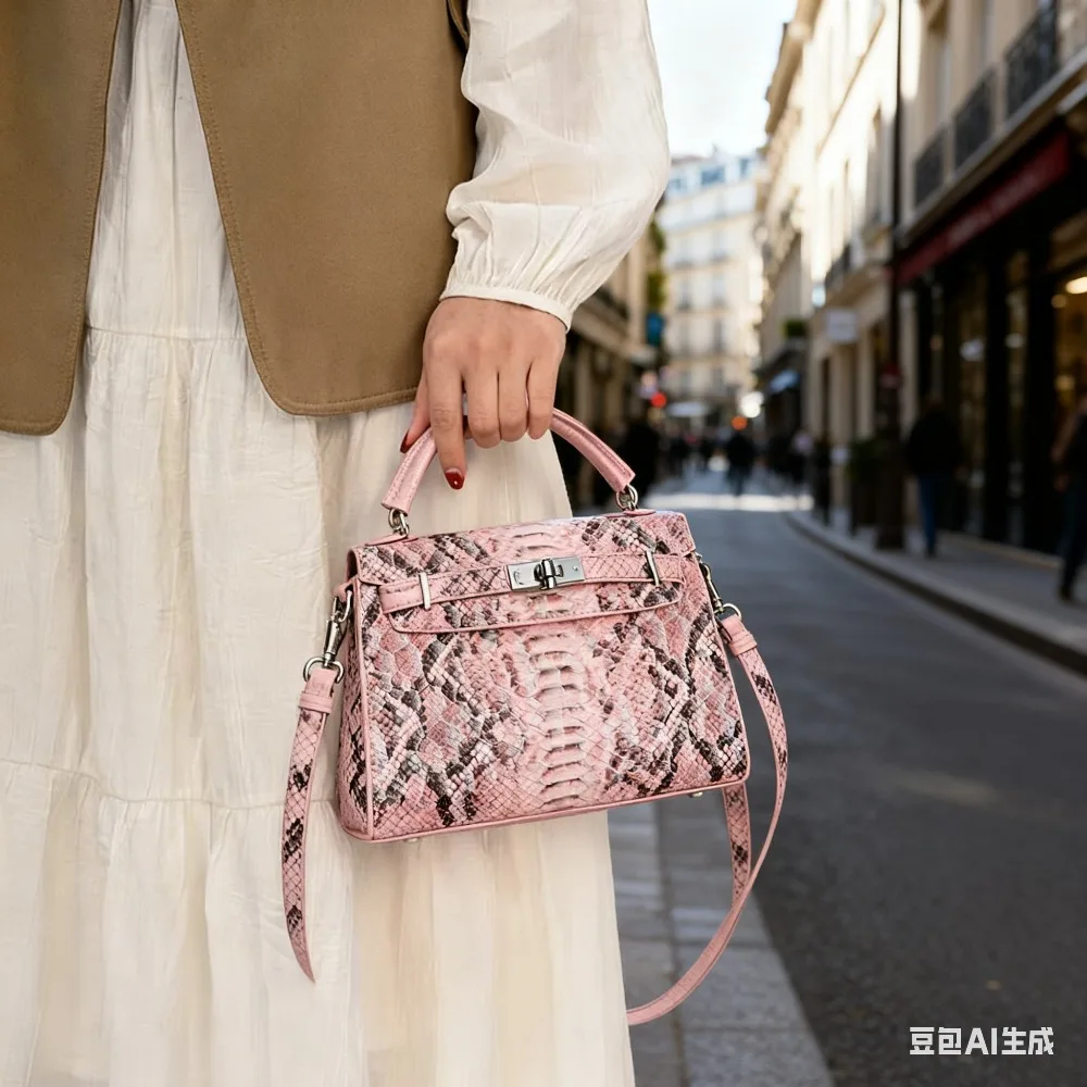   2025 Новая женская элегантная ручная сумка через плечо со змеиным узором, большая вместительная простая сумка через плечо   
  2025 Новая женская элегантная ручная сумка через плечо со змеиным узором, большая вместительная простая сумка через плечо  