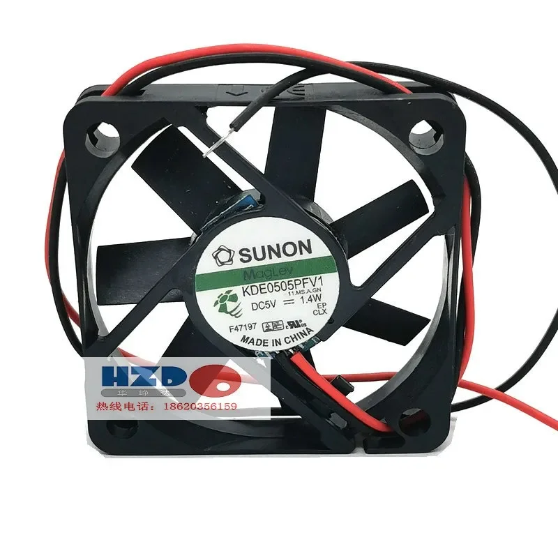 SUNON KDE0505PFV1 DC 5V 1.4W 50x50x10mm 2-Wire Cooling Fan
SUNON KDE0505PFV1 DC 5V 1.4W 50x50x10mm 2-Wire Cooling Fan