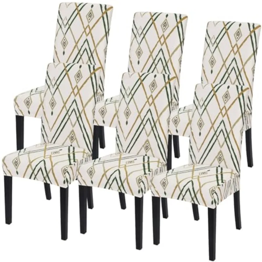 Dining Room Chair Covers Set of 6, Stretch Printed Kitchen Chair Slipcovers Removable Washable Parsons Chair Covers Protector f
Dining Room Chair Covers Set of 6, Stretch Printed Kitchen Chair Slipcovers Removable Washable Parsons Chair Covers Protector f