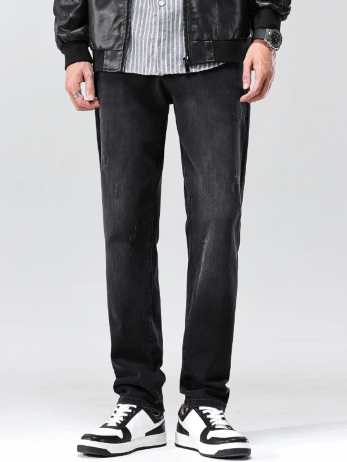 American High Street Men's Jeans Trendy Brand Spring Autumn Loose Straight Elastic Slim Bla Long Pants Heat Transfer
American High Street Men's Jeans Trendy Brand Spring Autumn Loose Straight Elastic Slim Bla Long Pants Heat Transfer