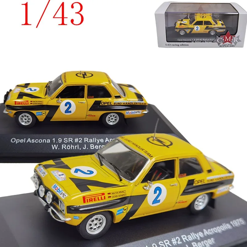 CMR Diecast 1/43 Scale Opel Ascona 1.9 SR #2 Rallye Acropolis 1975 Alloy Car Model Toys for Boys Gift
CMR Diecast 1/43 Scale Opel Ascona 1.9 SR #2 Rallye Acropolis 1975 Alloy Car Model Toys for Boys Gift