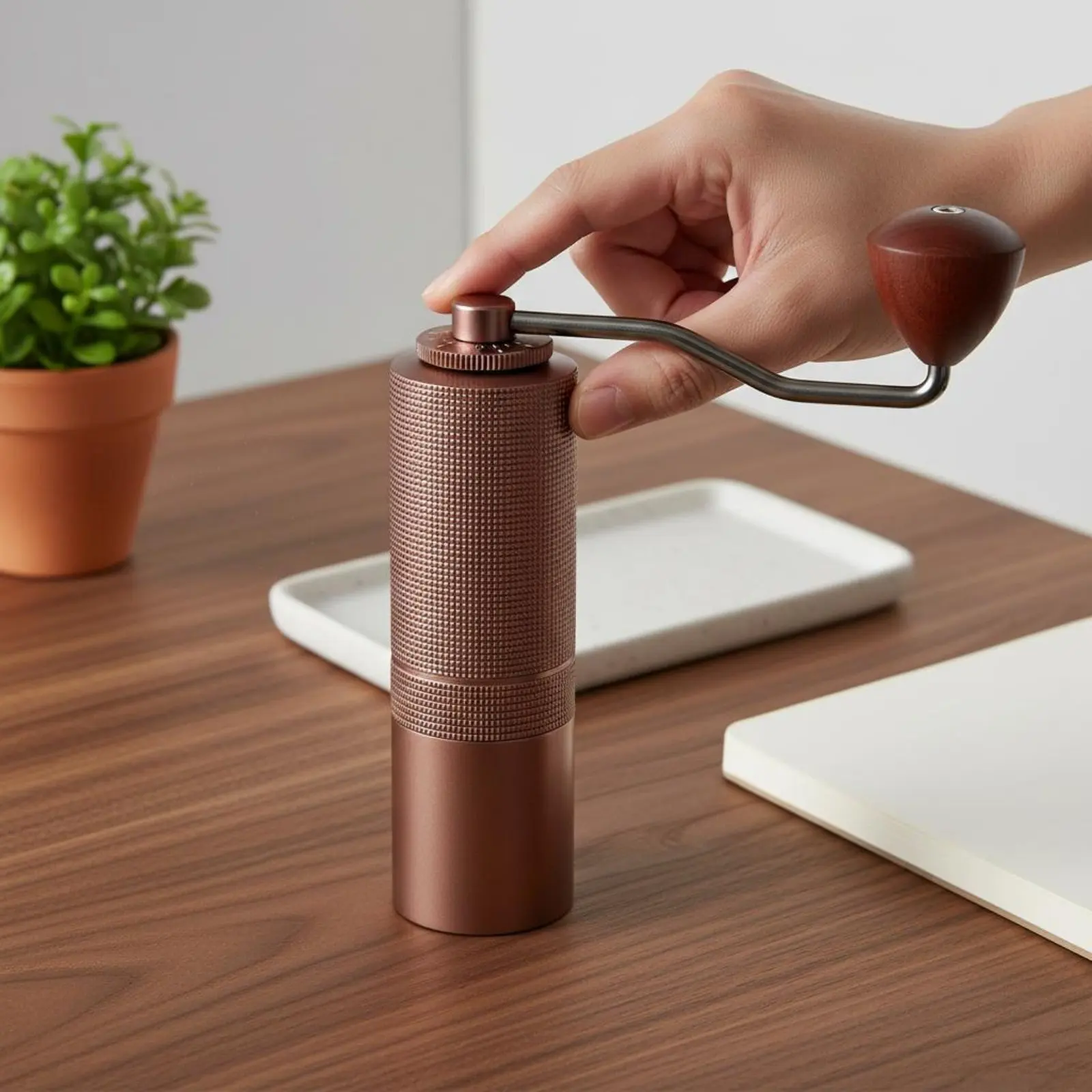 Manual Coffee Grinder No Batteries Required Hand Crank Coffee Grinder SUS420 Steel Burrs Double Bearing System for Outdoor
Manual Coffee Grinder No Batteries Required Hand Crank Coffee Grinder SUS420 Steel Burrs Double Bearing System for Outdoor