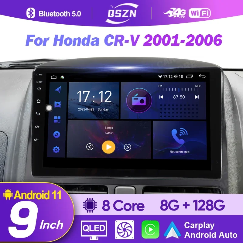 For Honda CR-V 2001 - 2006 Car Radio Multimedia Video Player Navigation Stereo GPS Carplay QLED DSP Android 12.0 Auto 8+128G
For Honda CR-V 2001 - 2006 Car Radio Multimedia Video Player Navigation Stereo GPS Carplay QLED DSP Android 12.0 Auto 8+128G