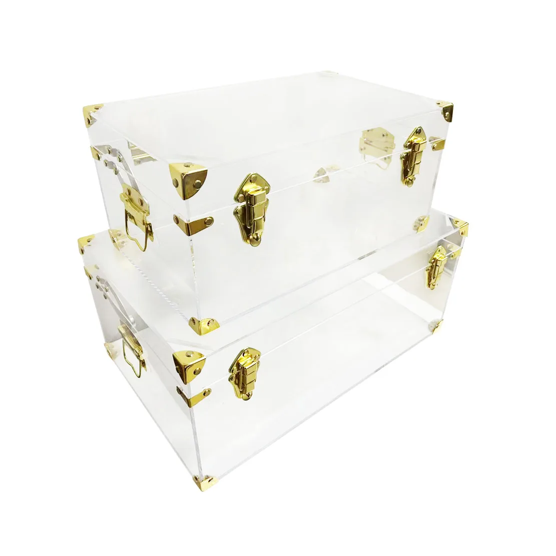 Set of 2 Acrylic Storage Trunk Large and Small Sizes for Home Clothes Toys Decoration
Set of 2 Acrylic Storage Trunk Large and Small Sizes for Home Clothes Toys Decoration