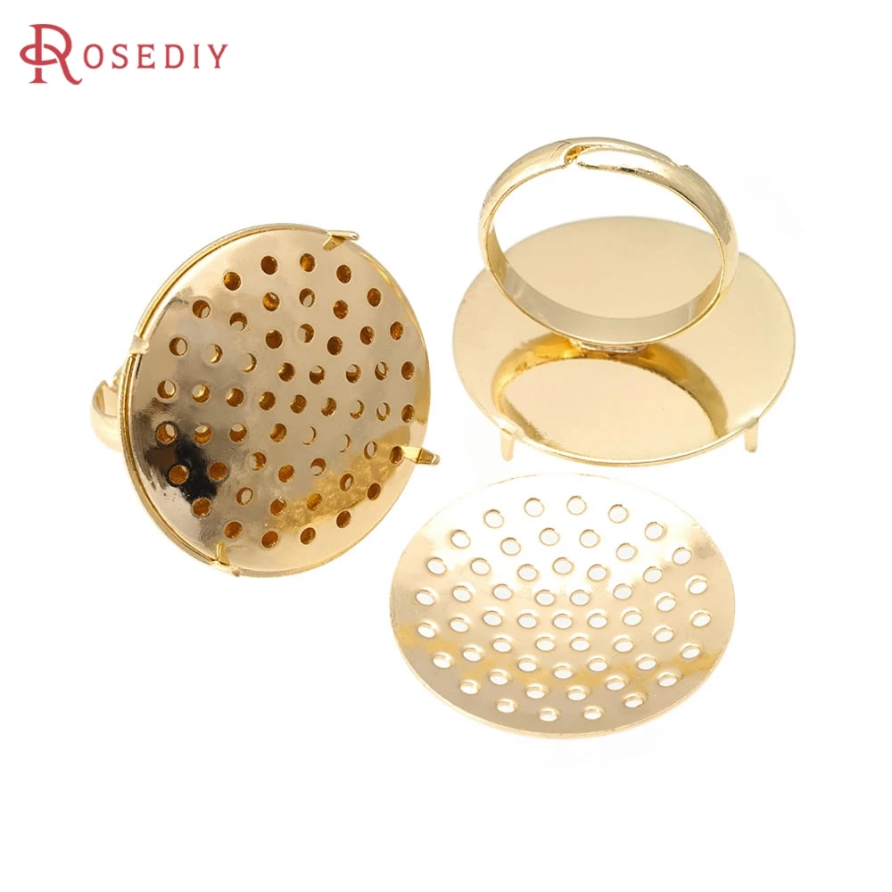 18K Gold Color or Rhodium Color Brass Rings Trays Ring Base Ring Setting Jewelry Making High Quality Diy Findings Accessories
18K Gold Color or Rhodium Color Brass Rings Trays Ring Base Ring Setting Jewelry Making High Quality Diy Findings Accessories