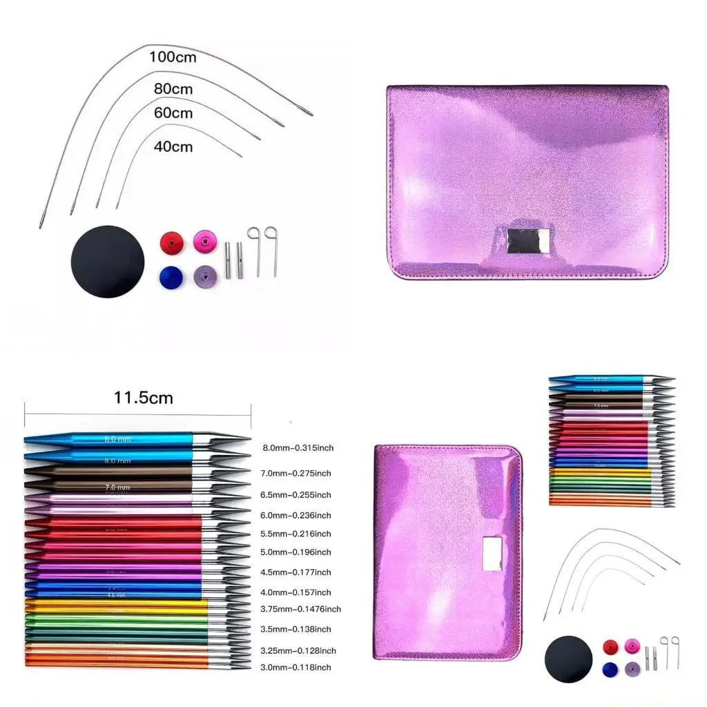 QX2E Circular Needle Circular Knitting Needle Set with Case and Accessories for Woman
QX2E Circular Needle Circular Knitting Needle Set with Case and Accessories for Woman